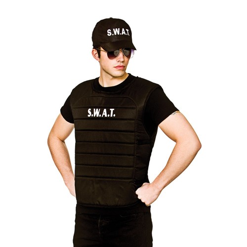Adult fbi swat vest hat - fbi, +