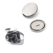 Silver Metal Self Cover Buttons Fabric 11mm, 15mm, 19mm, 23mm, 29mm, 38mm