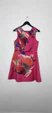 Coast Silk Dress Size 14 Pink