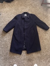 Commander by Crombie 100% Wool Navy Overcoat