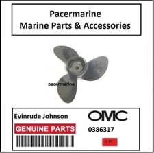 OMC BRP Johnson Evinrude Propeller 11 x 9 Pitch R/H 0386317