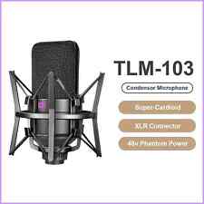 TLM-103 XLR Condenser Microphone Professional Super Cardioid Mic for...