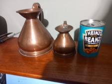 vintage Copper measuring jugs