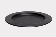 Modern Style Stainless Steel Round Candle Plate for Pillar Candle Holder / Black