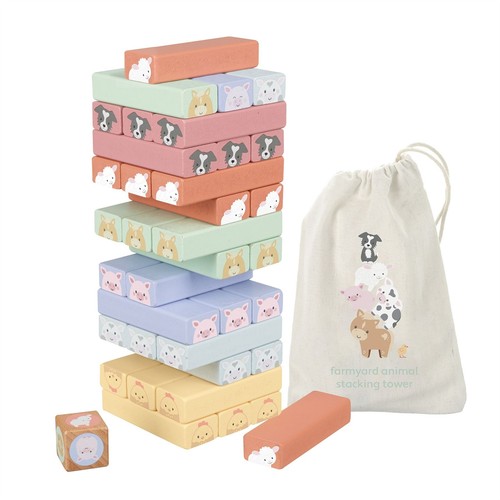 Wooden stacking toys orange - stacking,