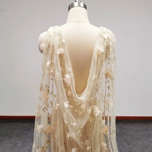Champagne lace floral - lace,