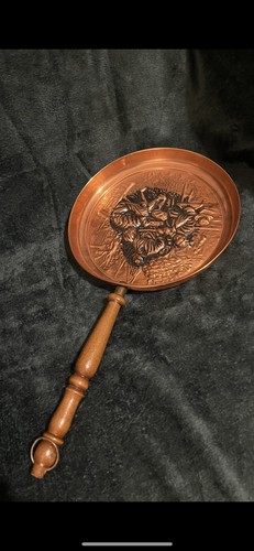 Vintage embossed copper bed - vintage,