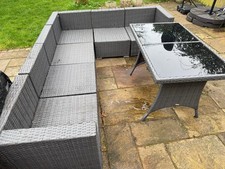 Rattan corner sofa garden - rattan,