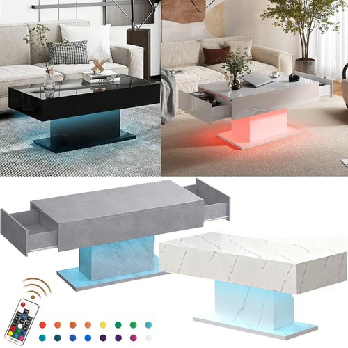 High gloss led coffee table - led,