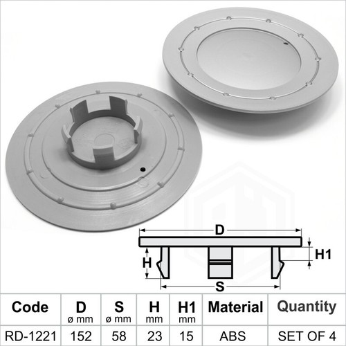 Alloy wheel center silver - wheel,