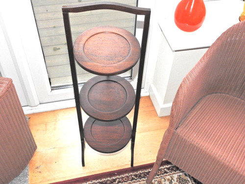 Wooden three tier - wooden, cake