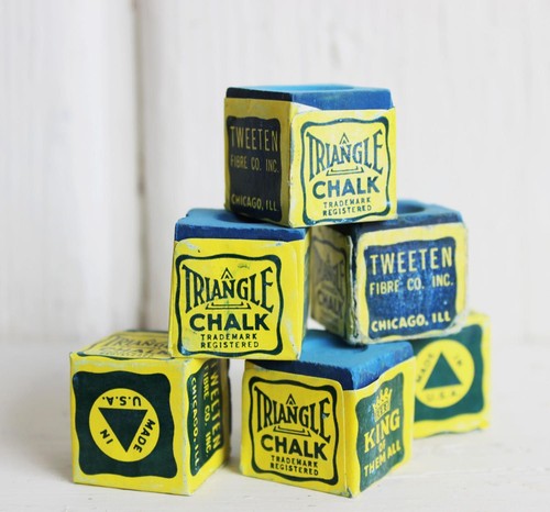 Blue triangle chalk - x,