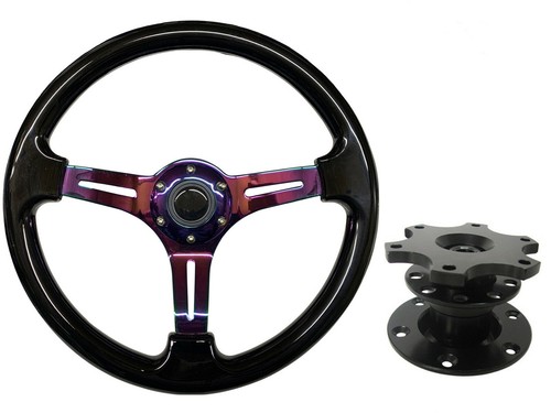 Black neo chrome steering - neo, ts