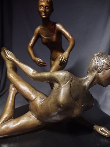 Cast bronze ballerina - cast,
