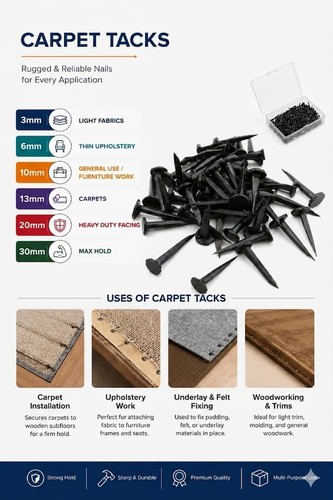 Carpet tacks nails - tacks, &