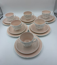 6x Vintage Shelley Pole Star