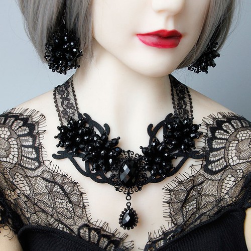 Victorian necklace halloween - necklace,