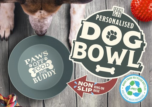 Personalised dog bowl - dog,