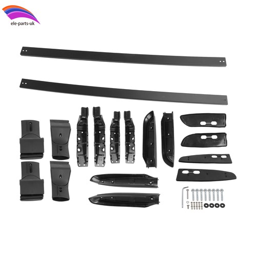 Aluminium black roof rails - aluminium,