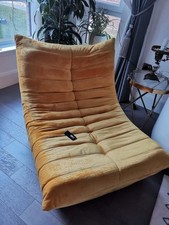 Burnt Orange Ligne Roset Togo Seat Style Sofa One Seater
