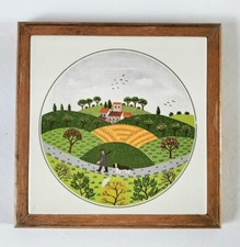 Villeroy And Boch Naif  Huntsman Wooden Framed Pan Stand