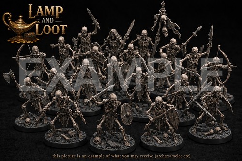 Skeleton horde miniatures - 20,