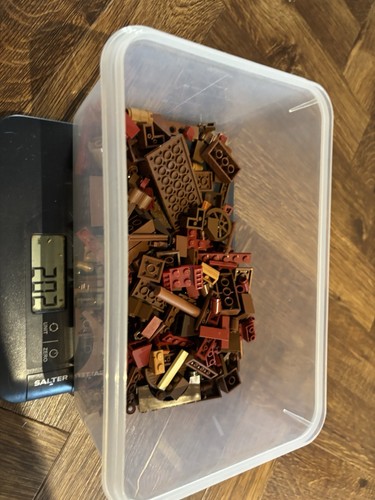 Lego brown dark red - bulk, lot