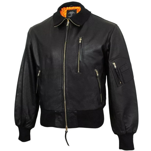Black leather german luftwaffe - leather,