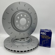 Vauxhall Astra G MK4 GSI Front Brake Discs C Hook Pair & EBC Yellowstuff Pads