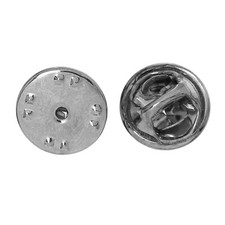 Brooch Backs Lapel Silver Colour Pin Badge Replacements Back NO PINS 25pcs