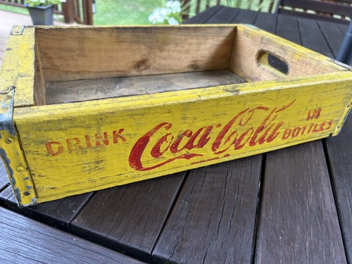 Vintage coca cola crate - crate, wood
