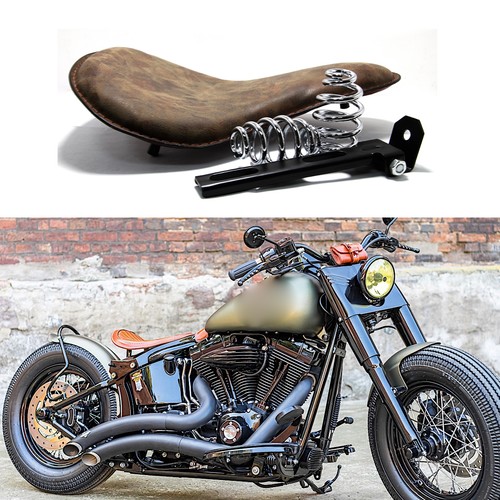 Brown bobber solo seat driver - bobber,