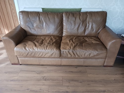 Used halo leather sofa - used,