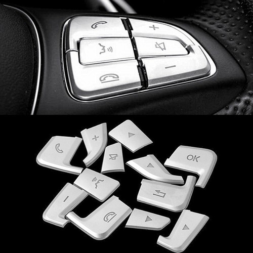 Steering wheel button silver - steering-wheel,
