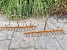 Set of 2 Vintage Wooden Hay