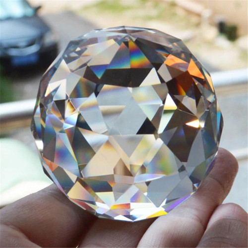 Crystal maze glass ball - crystal,