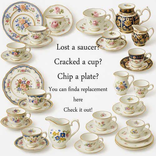 Vintage china tea cup saucer - cup,,