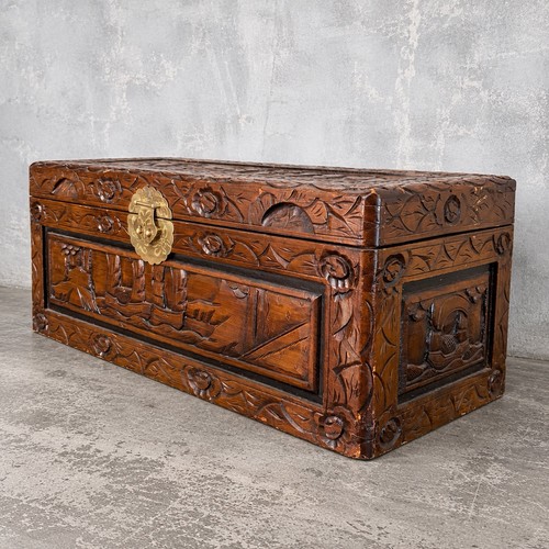 Antique chinese camphor wood - chinese,