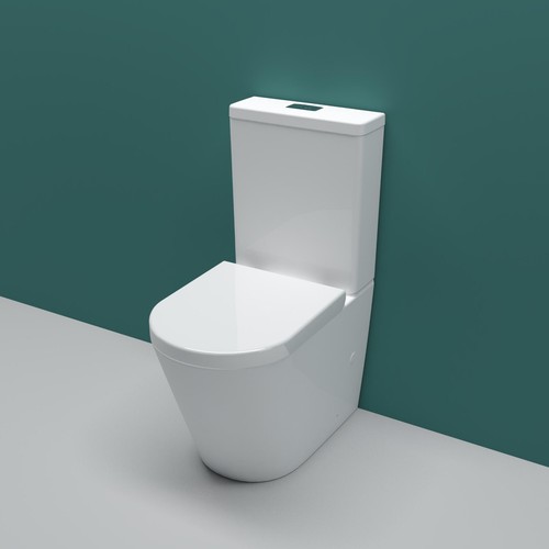 Aica bathroom rimless - bathroom, close