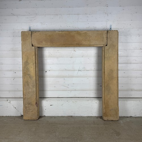 Antique carved stone fireplace - antique,