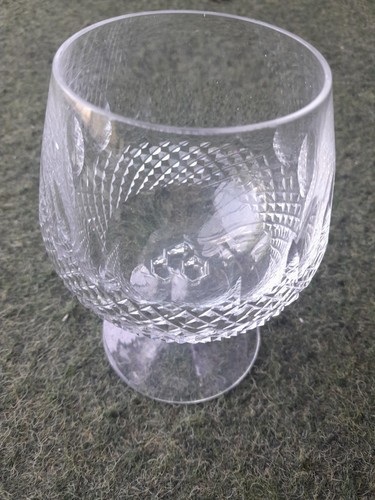 Heavy cut glass brandy - brandy,