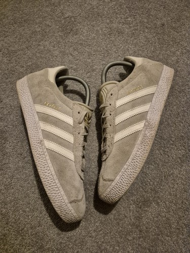 Adidas gazelle grey white uk5 - gazelle, grey/white