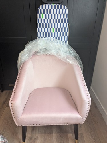Rose pink velvet tub - pink,