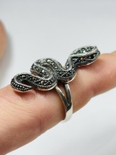 Vintage silver snake ring UK