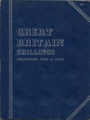 Whitman folder shillings - shillings, coins