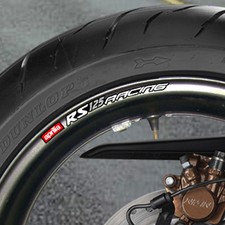 8 x APRILIA RS 125 RACING WHEEL RIM STICKERS DECALS- mille rsv RS50