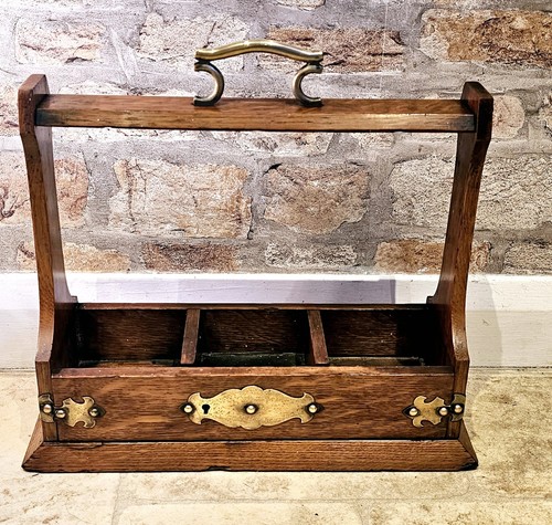 Antique tantalus wood and - wood,