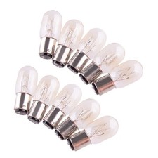 10 pcs 220V 15W BA15D Push In Light Bulbs Fit For Singer Home Sewing Machine xg