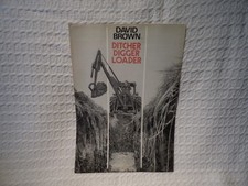 Vintage David Brown Tractors Ditcher Digger Loader Advert Brochure Leaflet