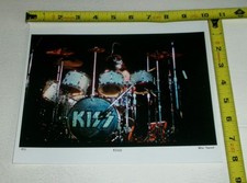 KISS 8X10 Photo Peter Criss Live May 11th 1975 Boston Signed by Ron Pownall DTK